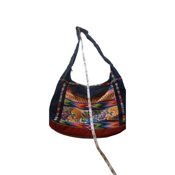Cross Body Embroidered Tapestry Boho Purse Handbag Large - Picture 2 of 3